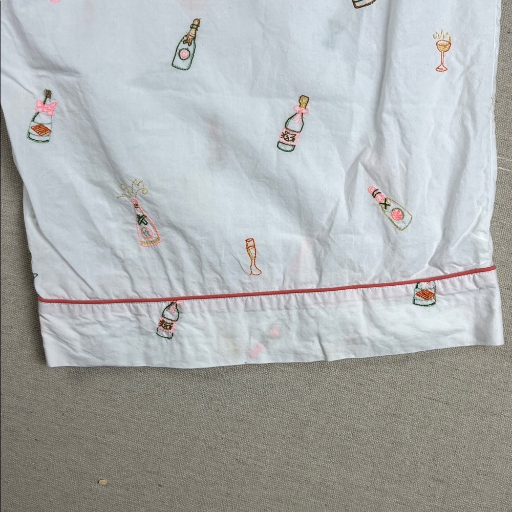 Printfresh Bubbly Brunch Embroidered Cropped Paja… - image 5